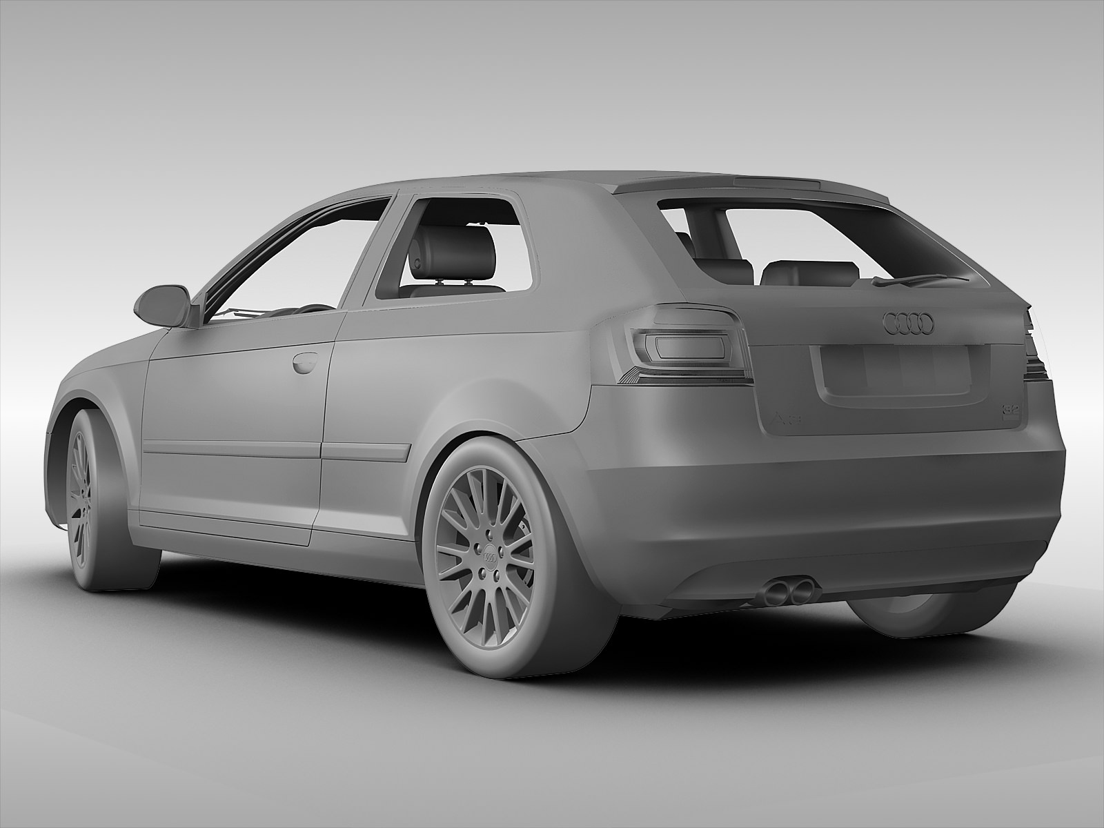 Audi A3 2011 3D model_10