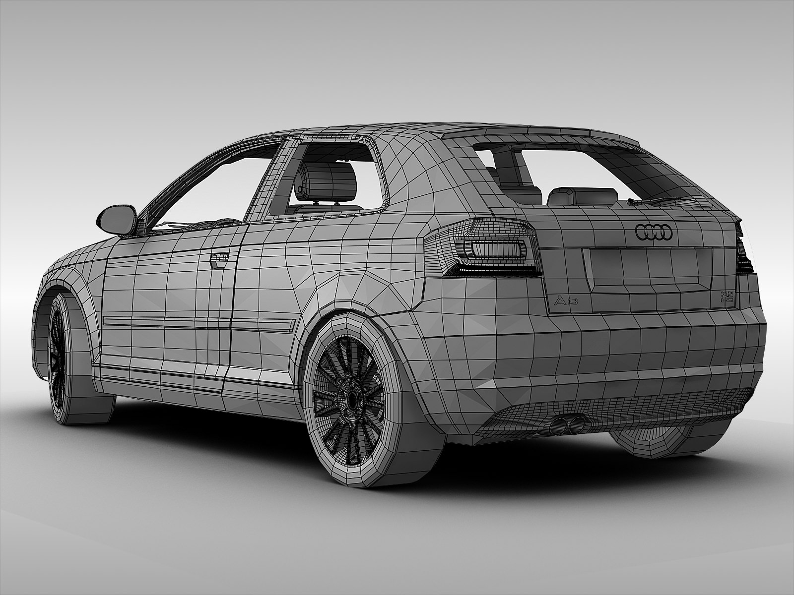 Audi A3 2011 3D model_11
