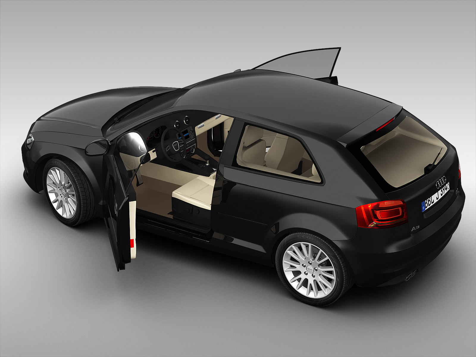 Audi A3 2011 3D model_8