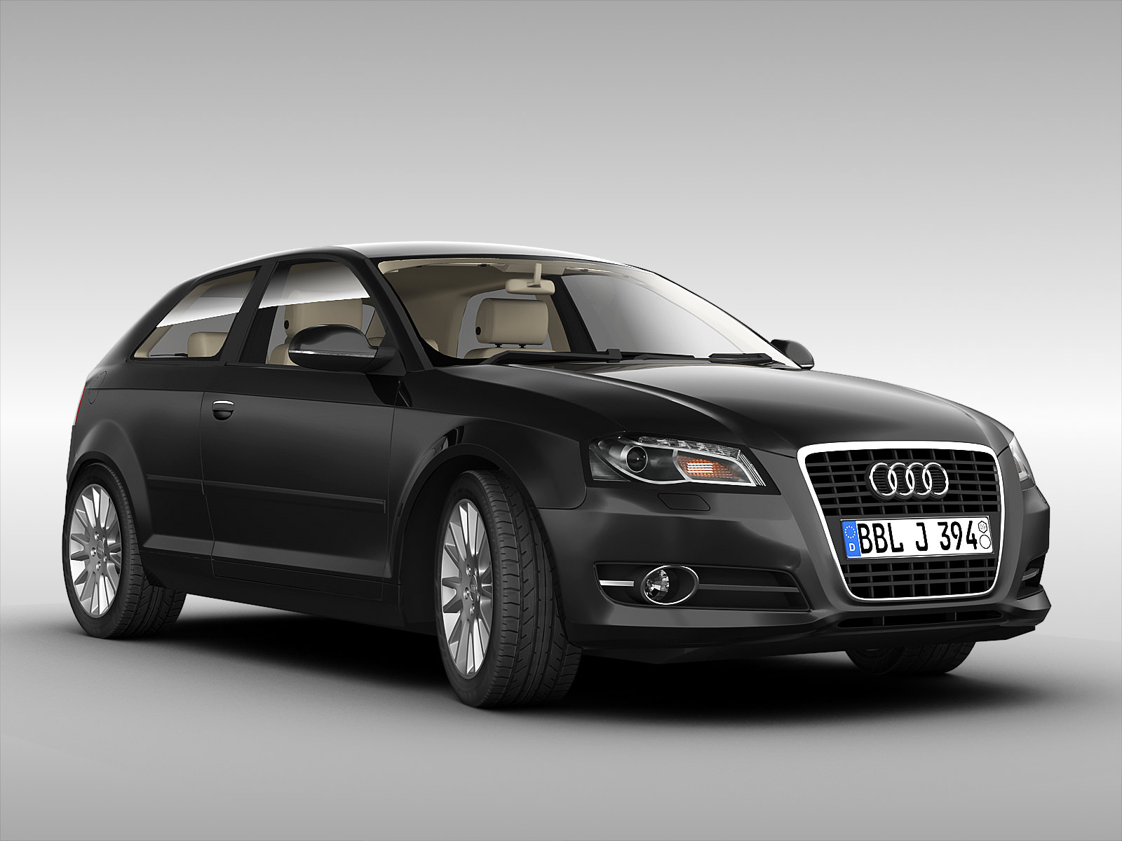 Audi A3 2011 3D model_3
