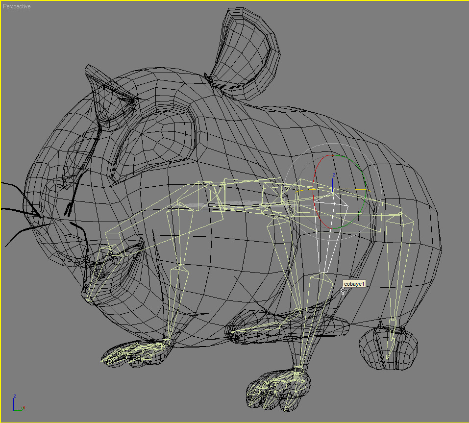 Cartoon Hamster Rigged Low-poly 3D model_18