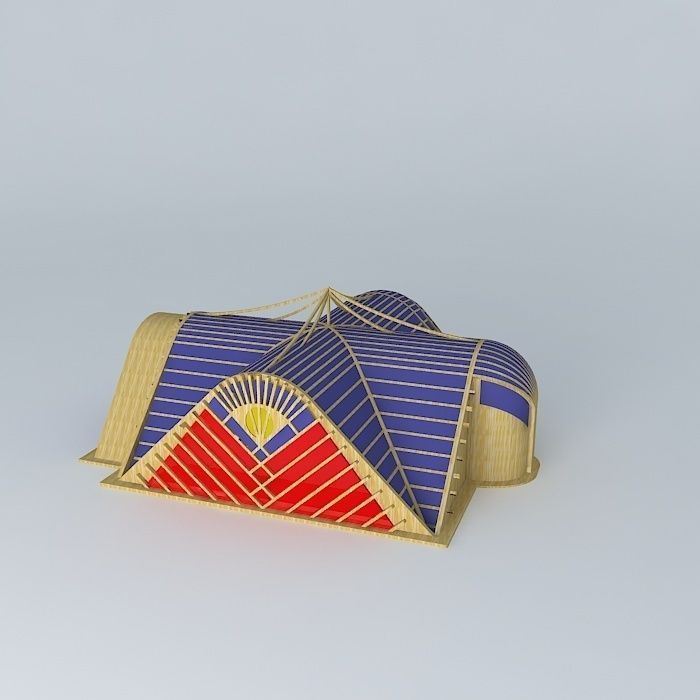 Yperspect egyptian pyramid Free 3D model_1