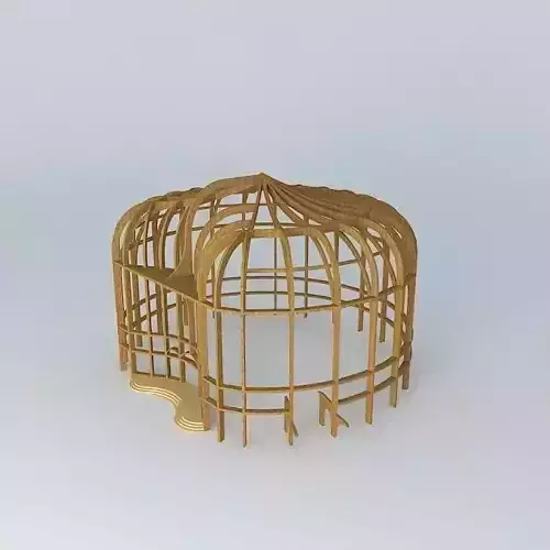 Structure of wood for auditorium