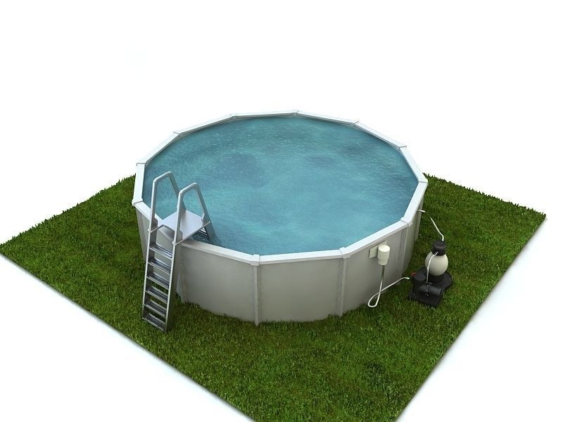 Swimming Pool 3D model_3