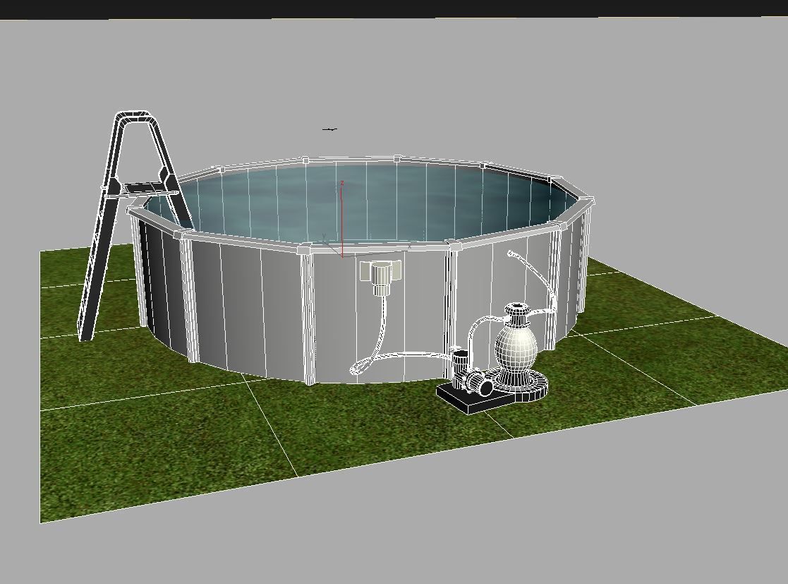 Swimming Pool 3D model_6