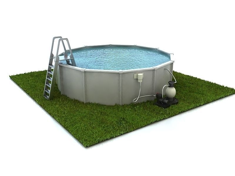 Swimming Pool 3D model_2