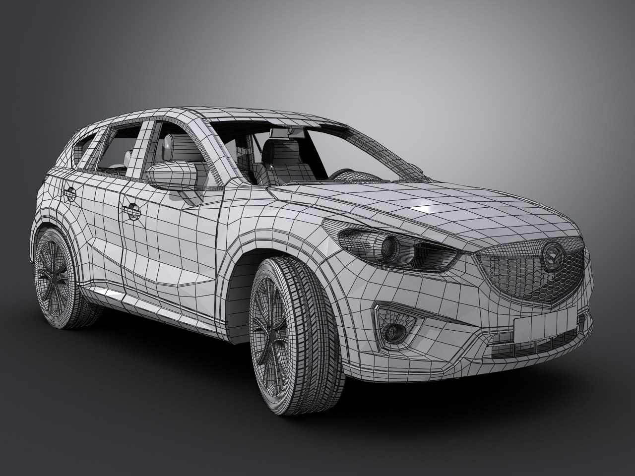 Mazda CX5 2013 3D model_8