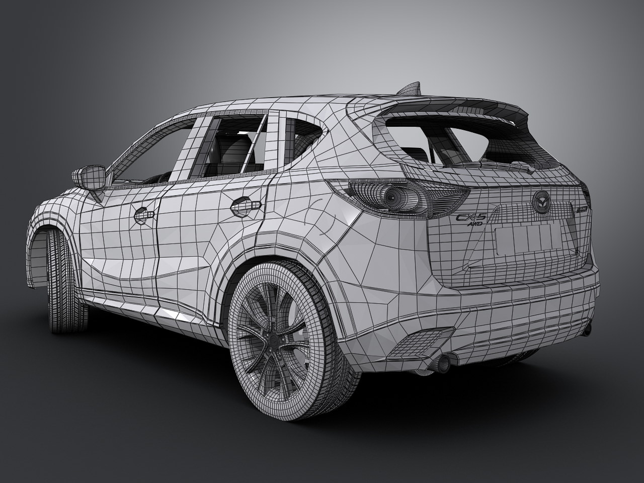 Mazda CX5 2013 3D model_7