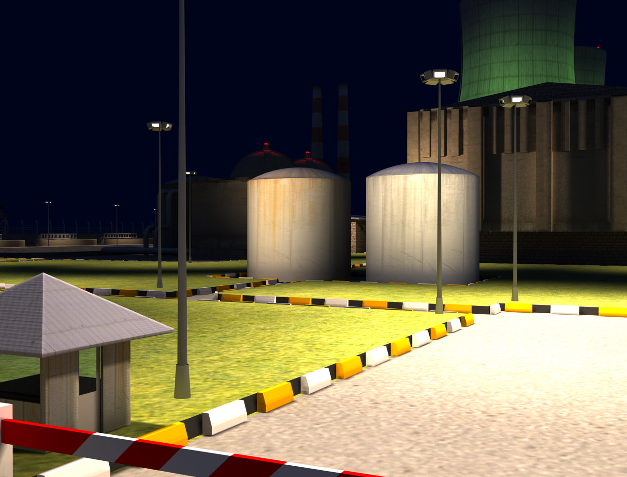 Nuclear Powerplant 3D model_9