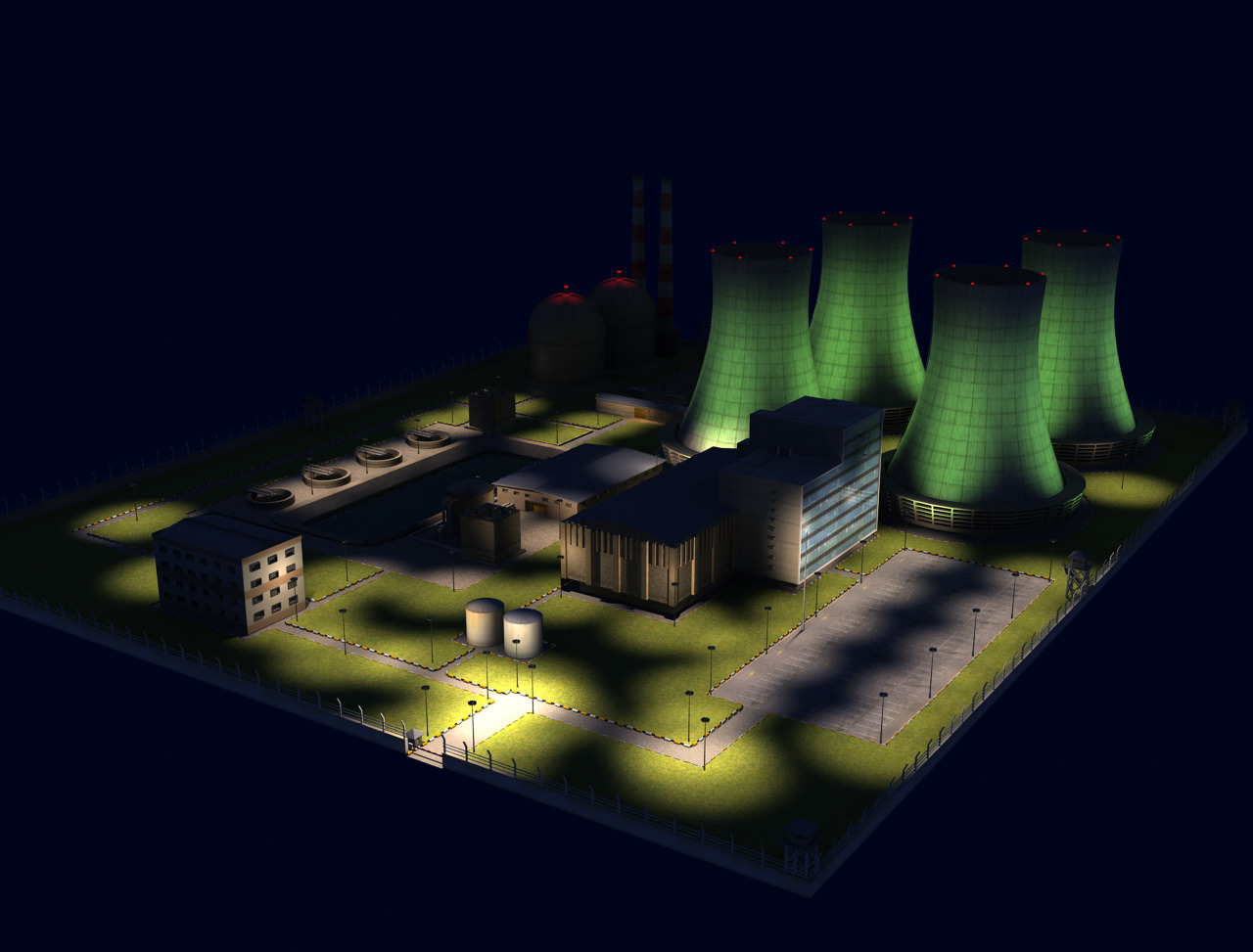 Nuclear Powerplant 3D model_7