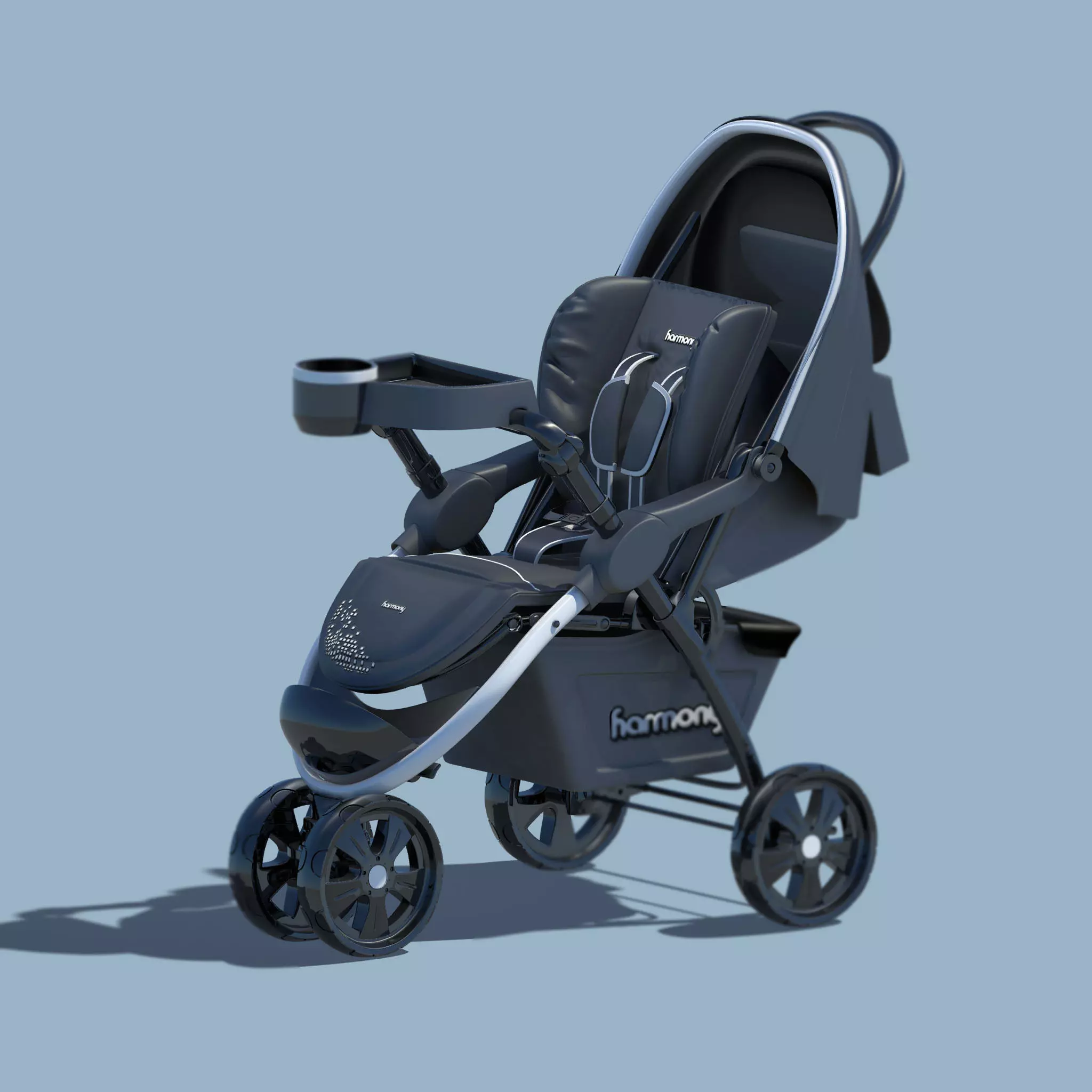 Stroller baby 3D model