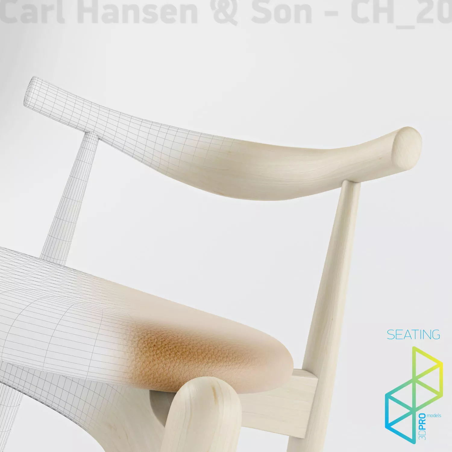 Carl Hansen Son CH20 Elbow chair 3D model