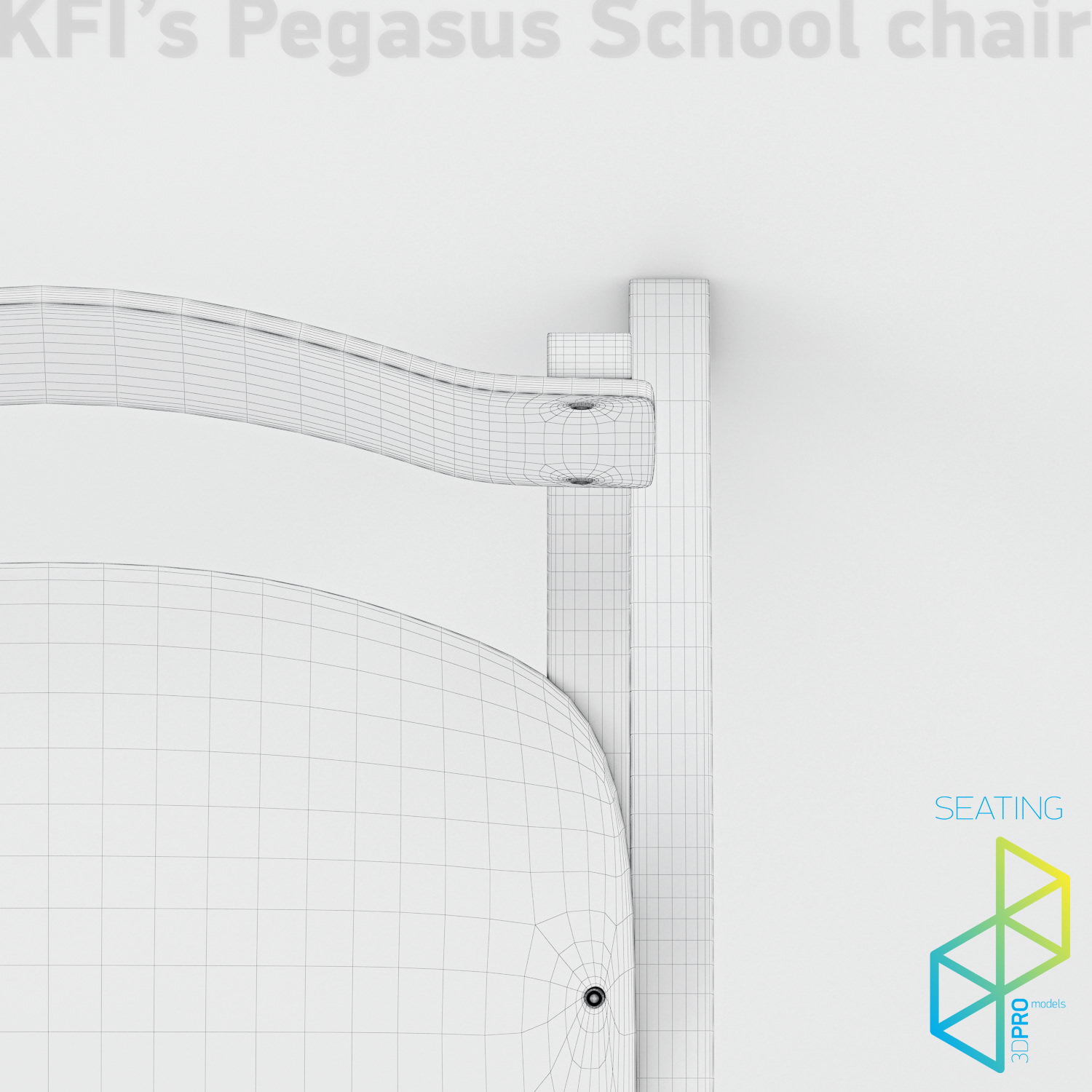School chair 3D model_13
