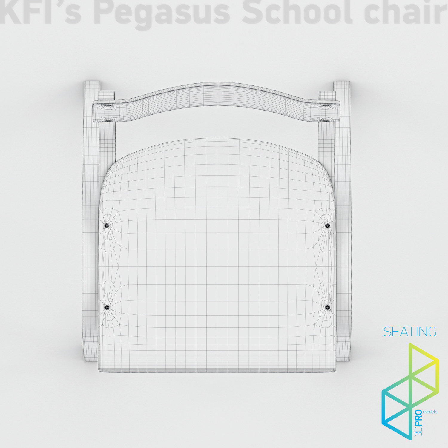 School chair 3D model_15