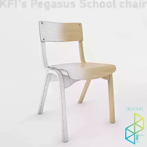 School chair 3D model