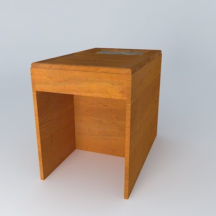 DST-4-45-82-SV-2S wooden table 3D model_1
