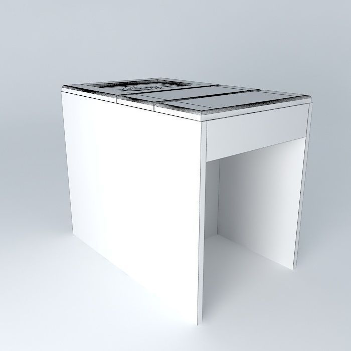 DST-4-45-82-SV-2S wooden table 3D model_4