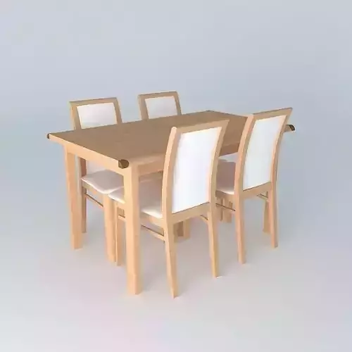 Indiana Red Pine dining table set