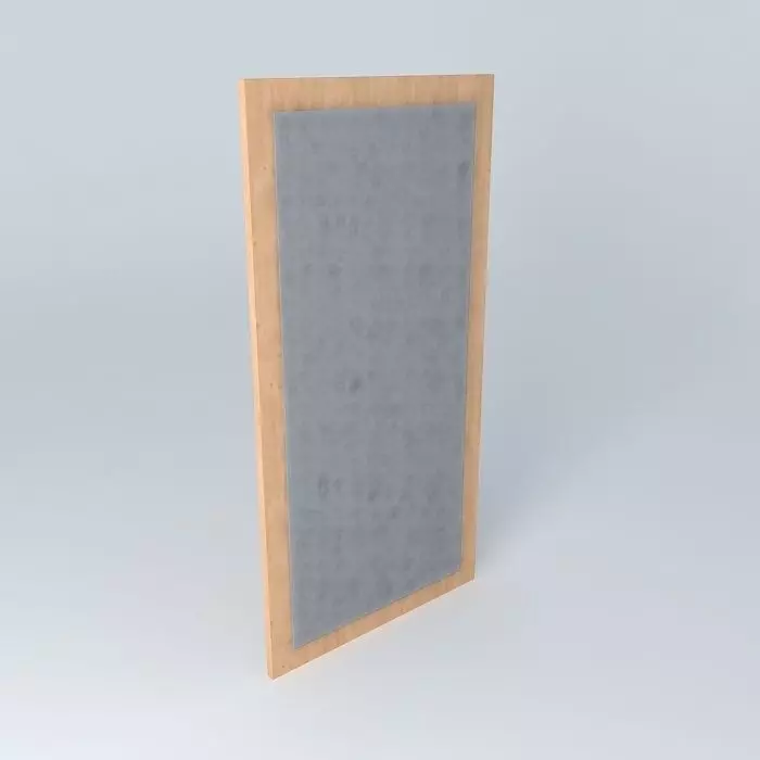 Indiana red pine mirro 3D model_0