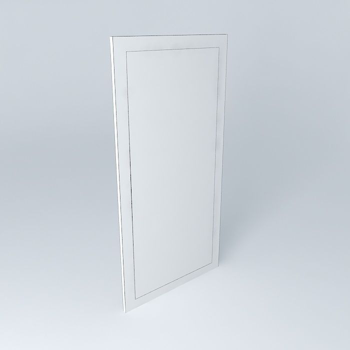 Indiana red pine mirro 3D model_3