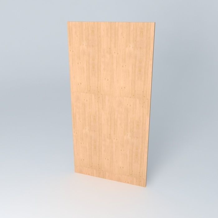 Indiana red pine mirro 3D model_1