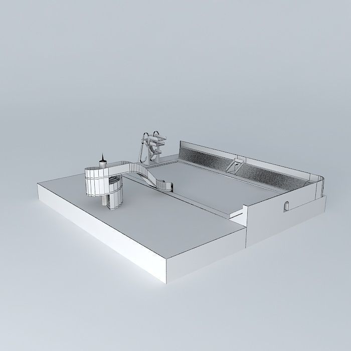 Pool swimming Free 3D model_3