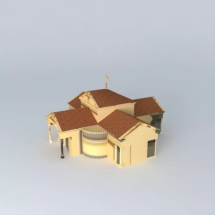 Church house Free 3D model