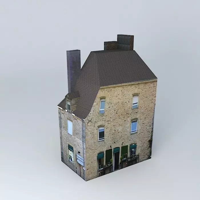 Florist paper house Free 3D model