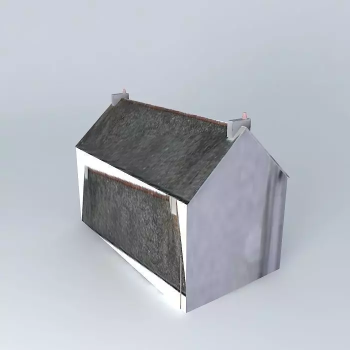 Trade and deposit building Free 3D model_0