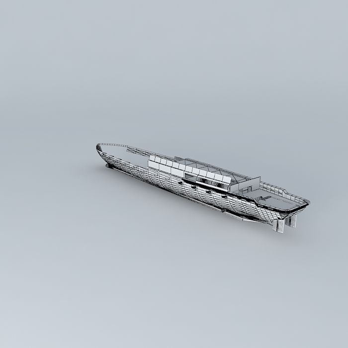 Big boat Free 3D model_4