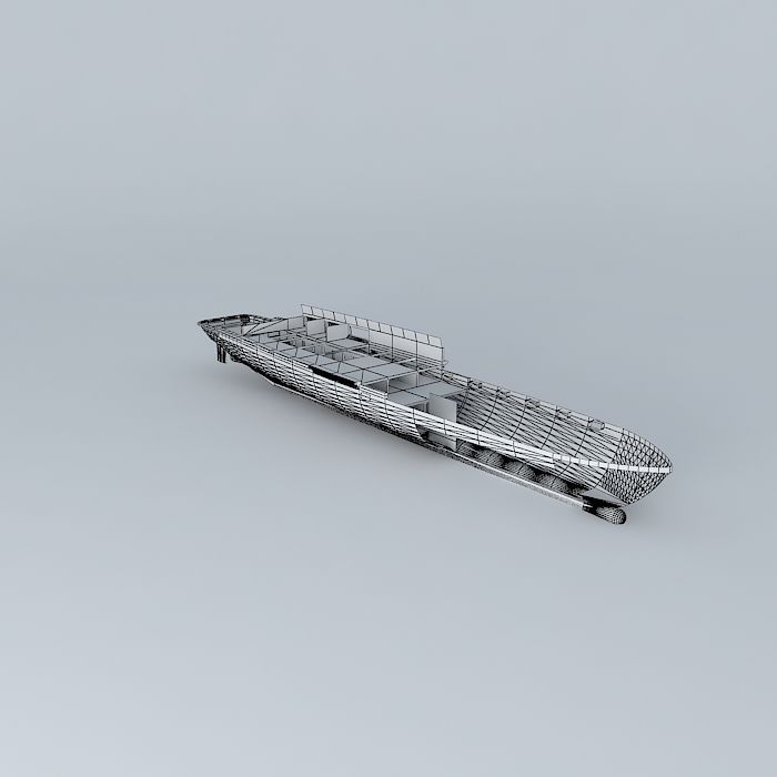 Big boat Free 3D model_3