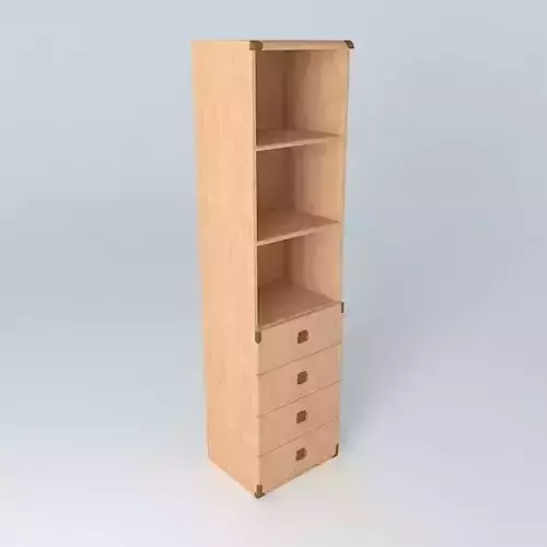 Indiana red pine bookcase