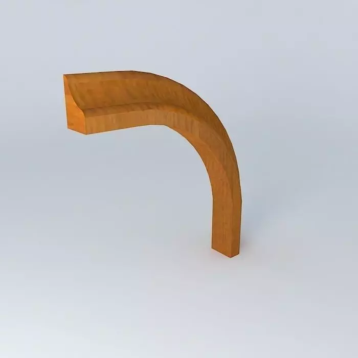 Wreath bent / Crown Bended Round 3D model_0