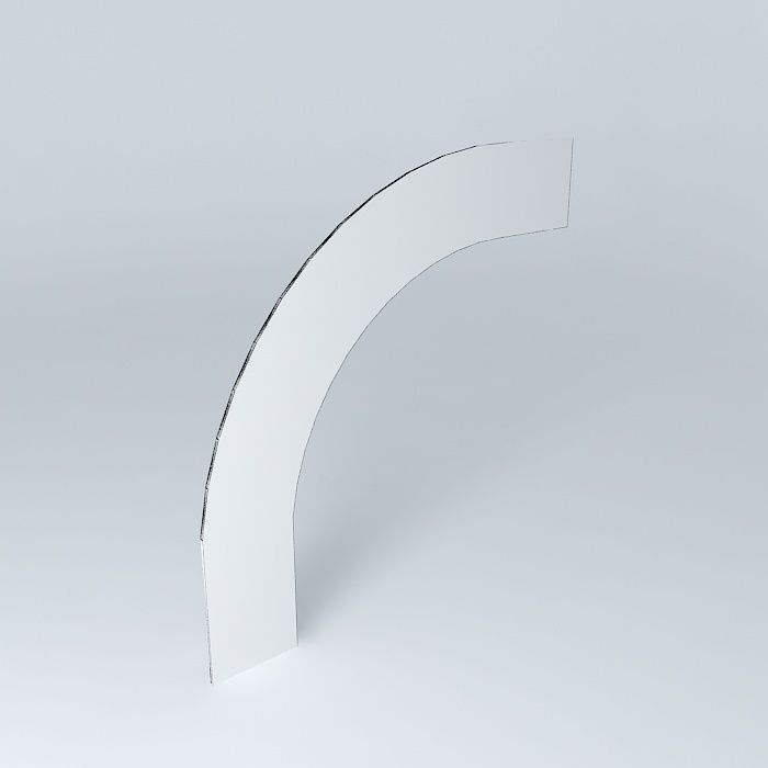 Wreath bent / Crown Bended Round 3D model_4