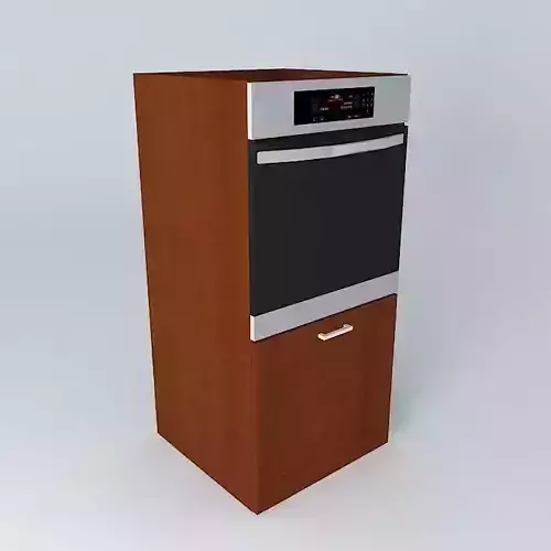Kitchen cabinet with oven