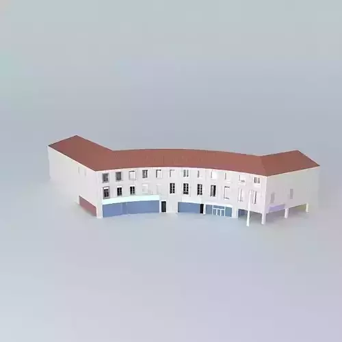 Building the door of Paris Free 3D model