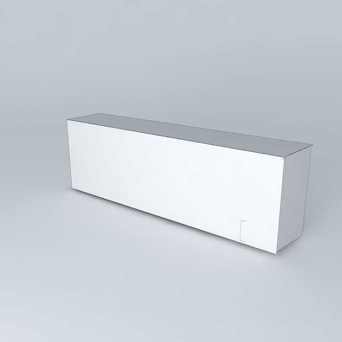 Residence 4 modern desk Free 3D model_3