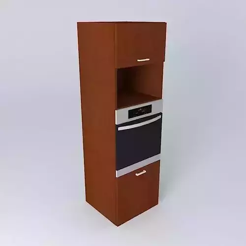 Kitchen cabinet with oven