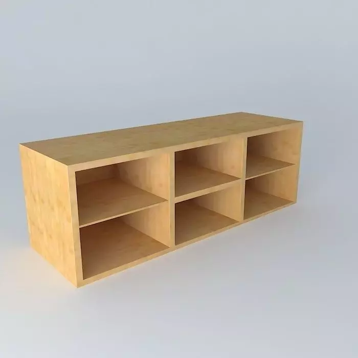 Shelf Cabinet DOORS HDO2FP 6 17 BRW Milano Oak 3D model