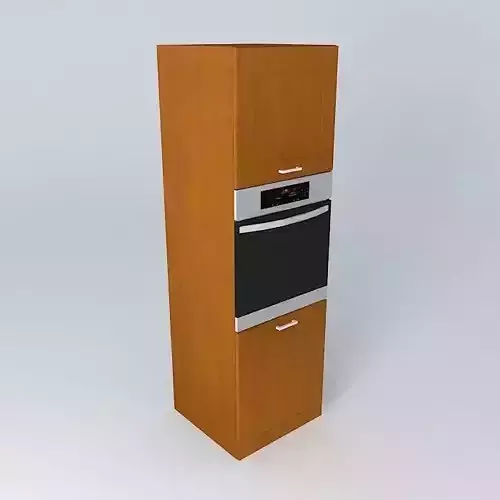 Kitchen cabinet with oven