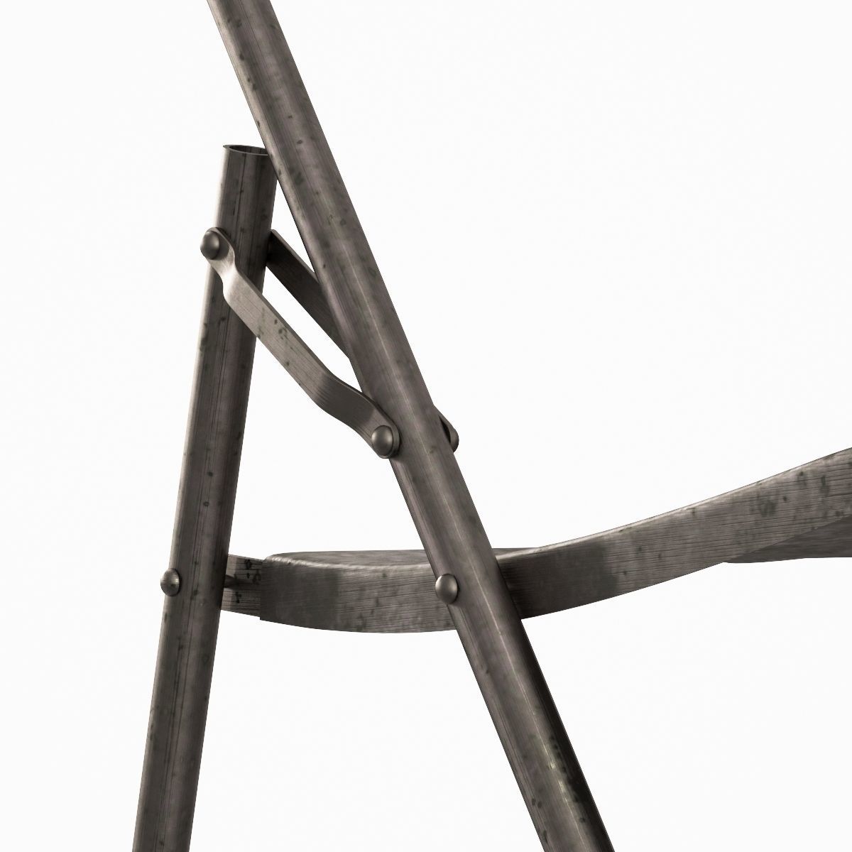 Antique Indian Chair 3D model_10