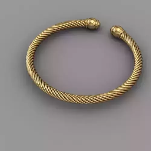 MFS gold bracelet 3D print model