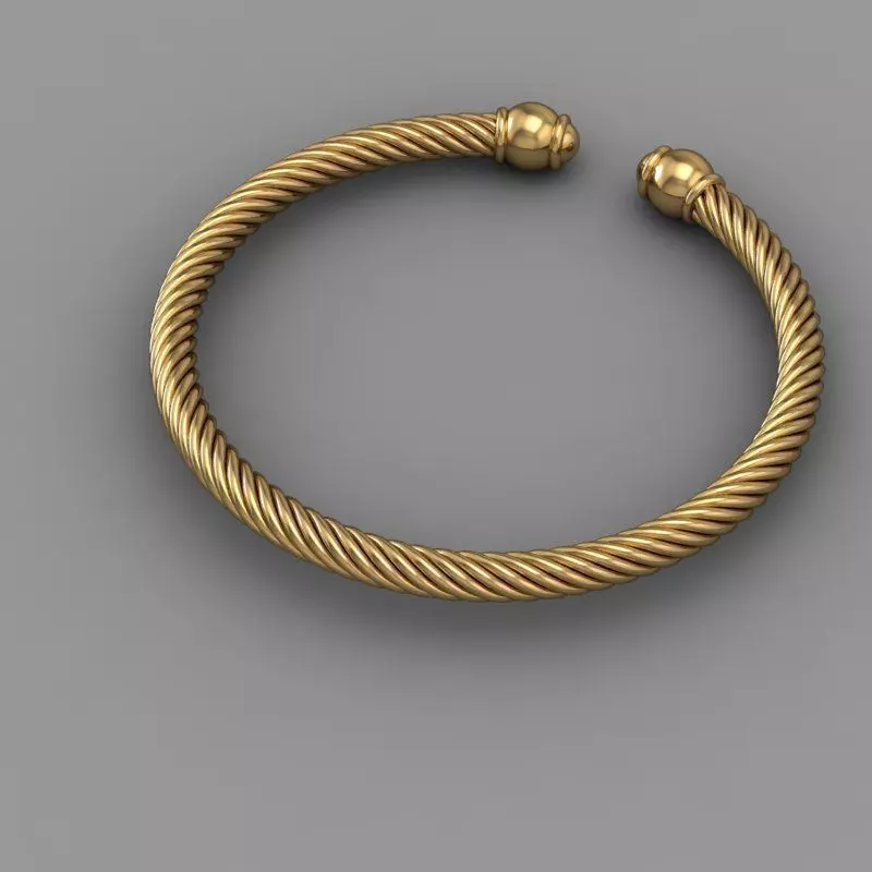 MFS gold bracelet 3D print model_0