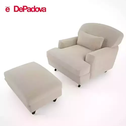 De Padova - Raffles Armchair and Ottoman