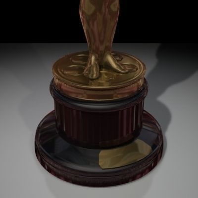 100 percent Accurate Academy Award Oscar Statuette 3D model_3