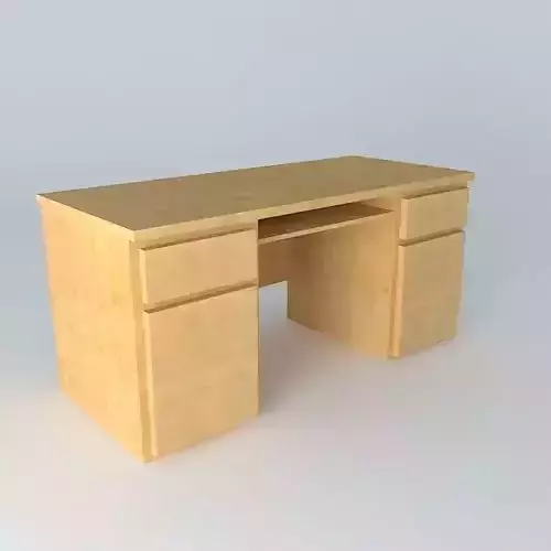 Desk DOORS HBIU 2D2S BRW Milano Oak