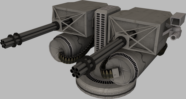 Bulletstorm gun variations Low-poly 3D model_4