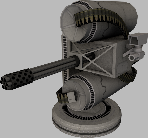 Bulletstorm gun variations Low-poly 3D model_1