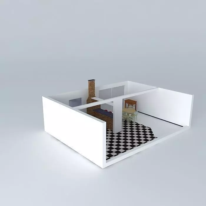 Living room interior Free 3D model