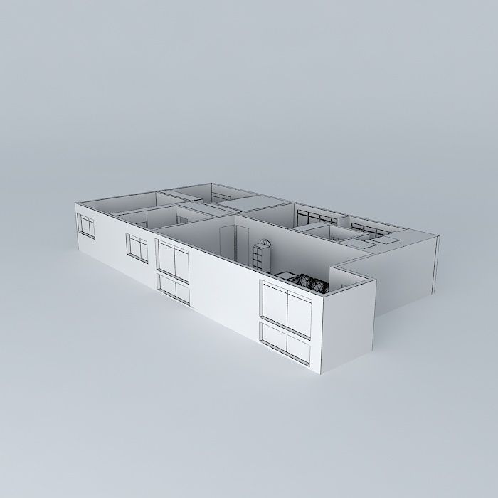 Apartment interior Free 3D model_4